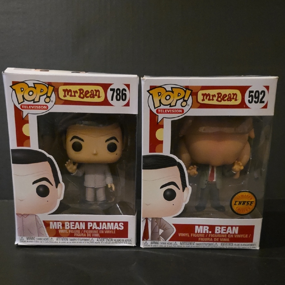 Funko Mr. Bean Pajamas and Mr. Bean Vinyl Figures